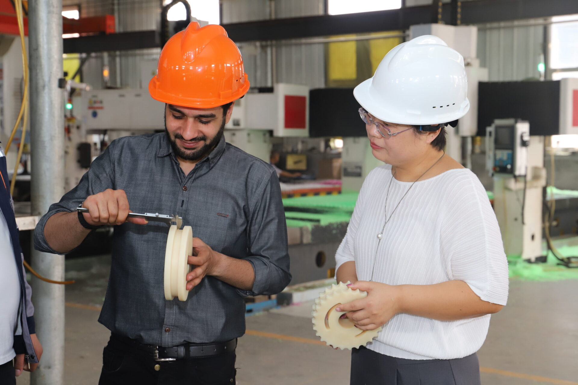 Dimensional inspection of machined plastic parts