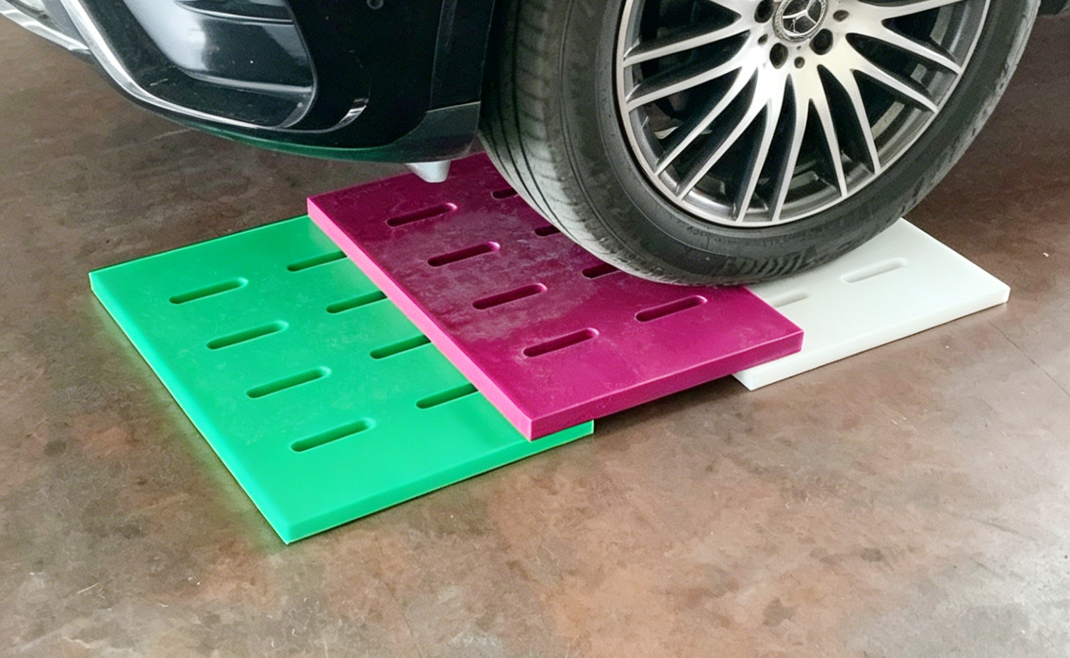 Custom polyethylene trench cover plate