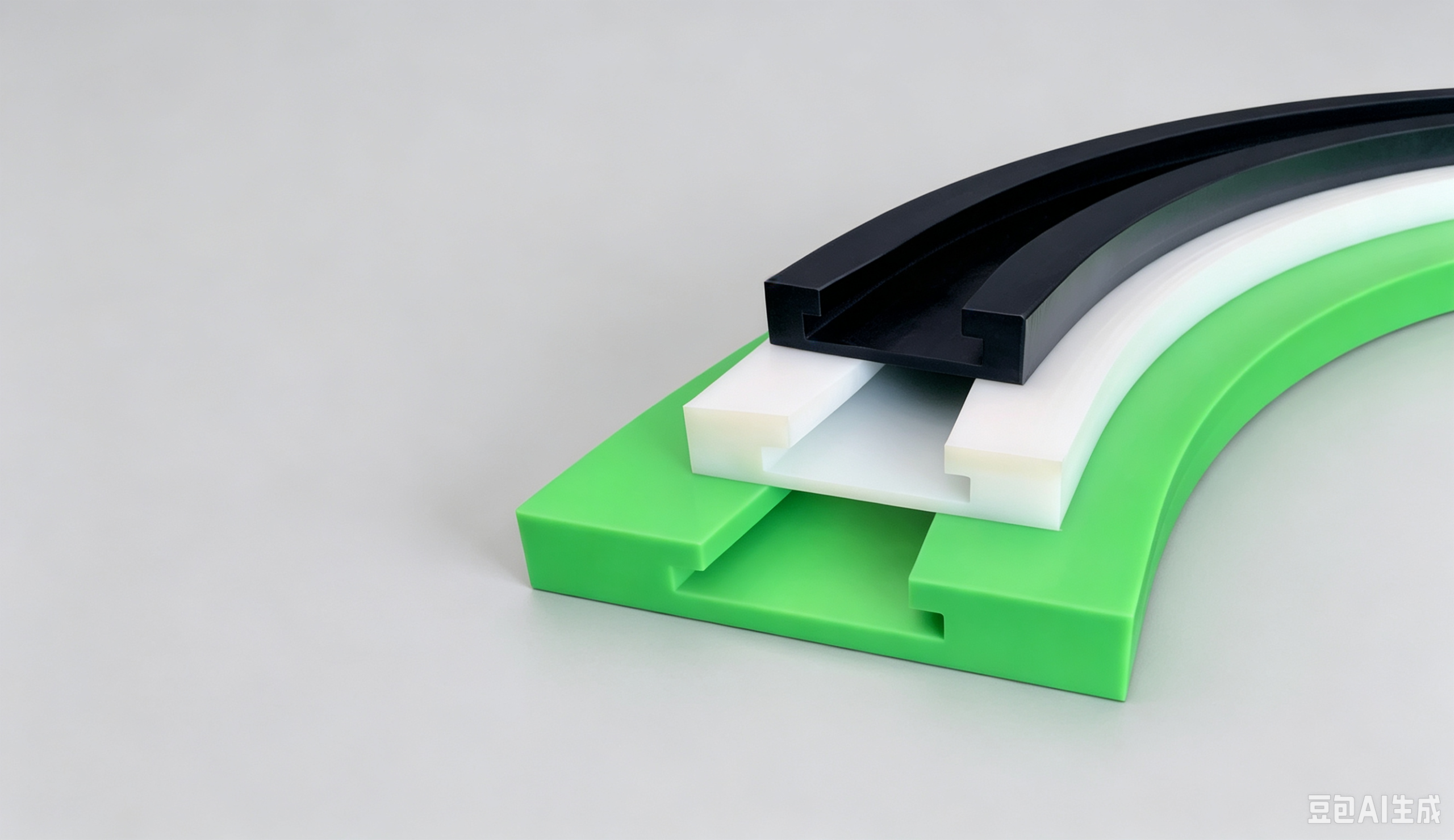 Chain corner tracks and curve guide rails