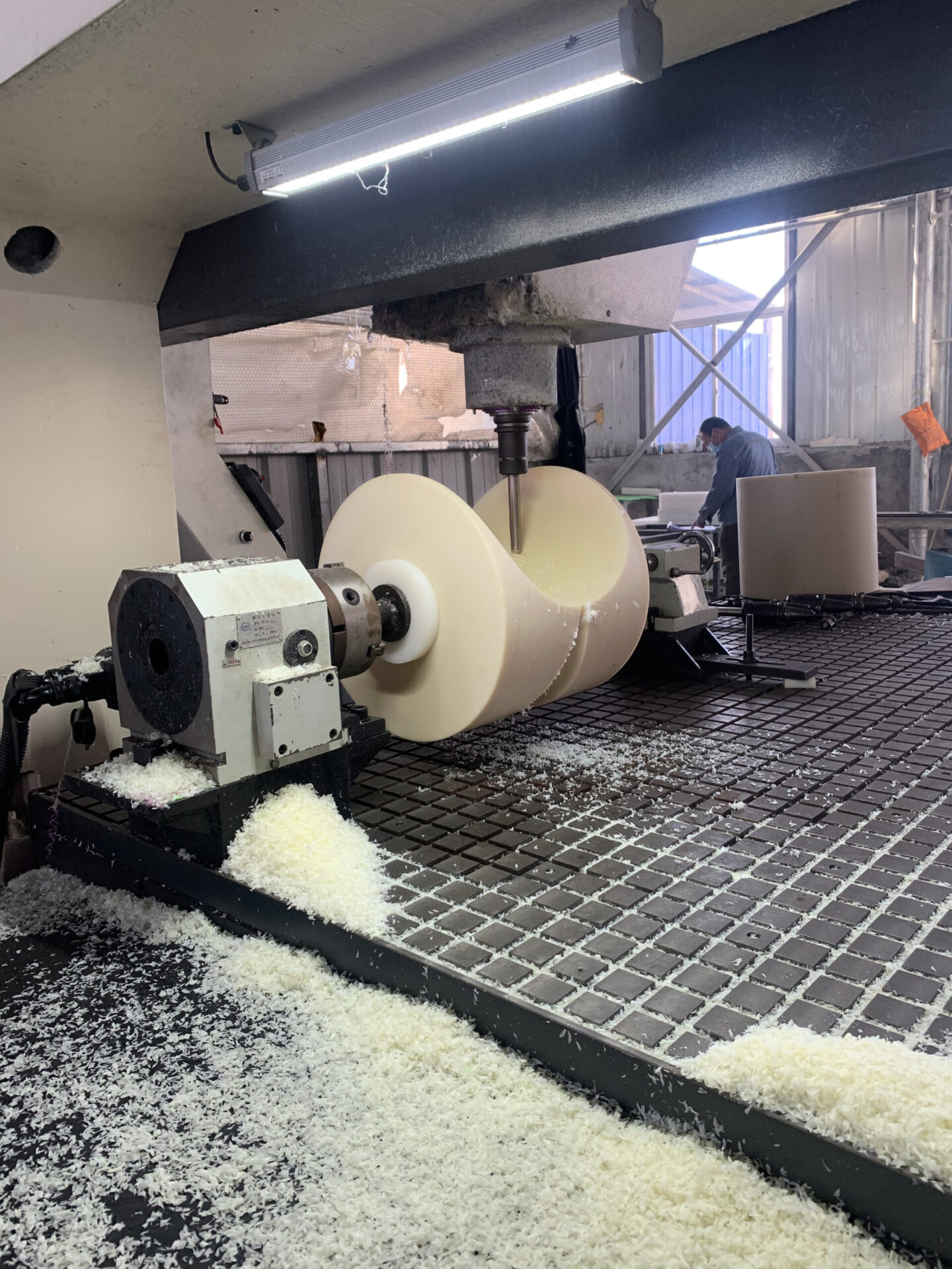 Machined nylon guide roller